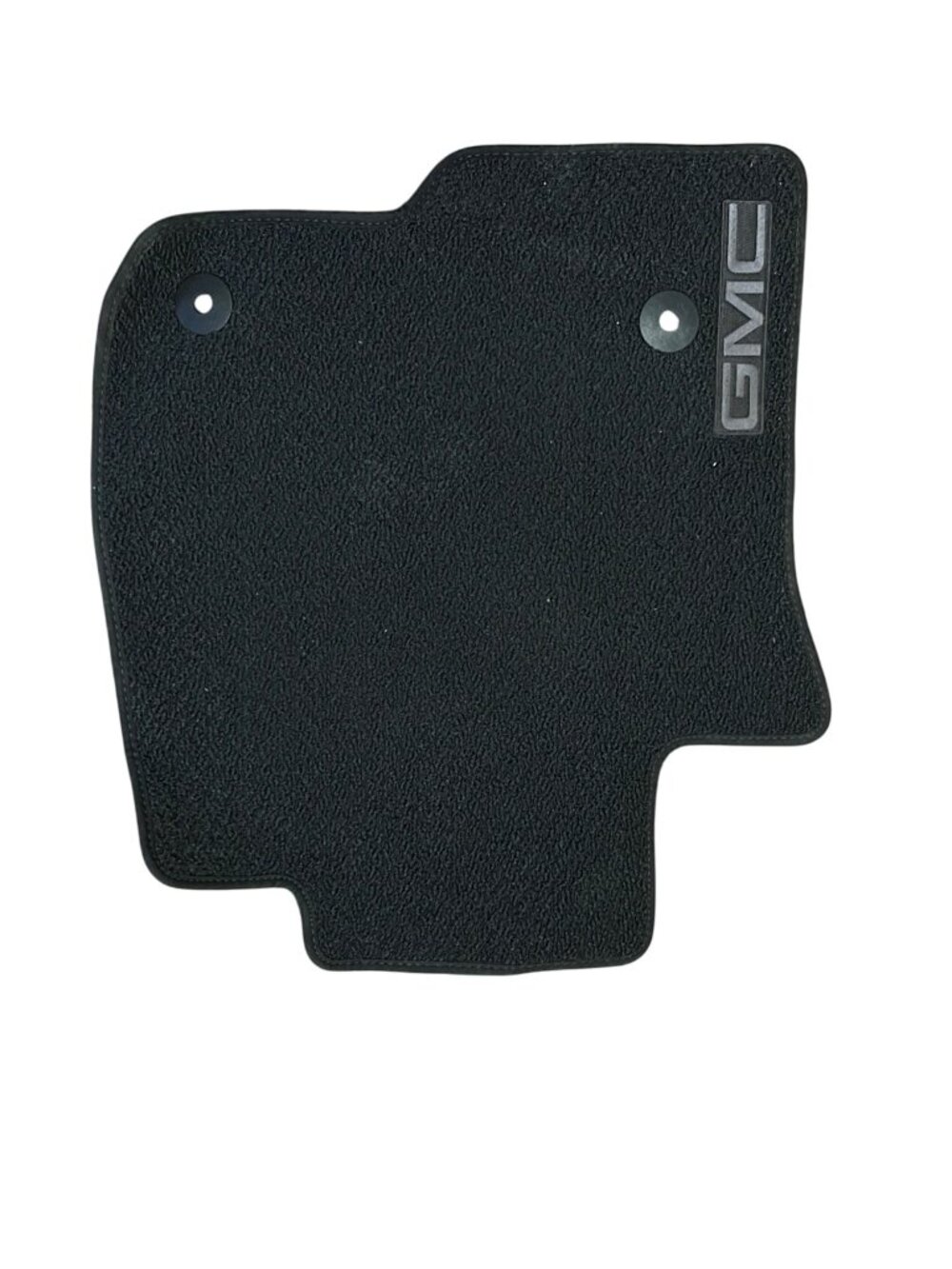 GMC Black Driver Front Floor Mat With Anti-Slip Backing Durable Rubber Design Fo